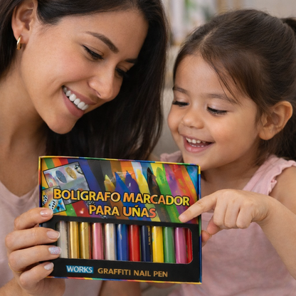 Kit de Marcadores para Uñas de Niñas – Diseña Uñas Divertidas en Minutos