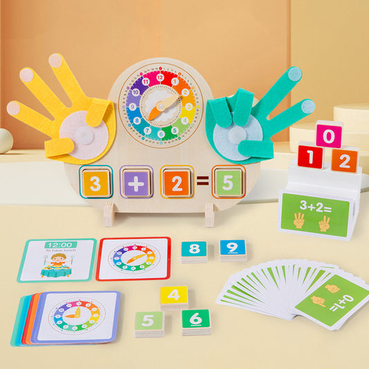 Tablero Inteligente Montessori 3 en 1  ✨ Matemáticas + Reloj Interactivo para Niños