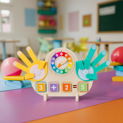Tablero Inteligente Montessori 3 en 1  ✨ Matemáticas + Reloj Interactivo para Niños