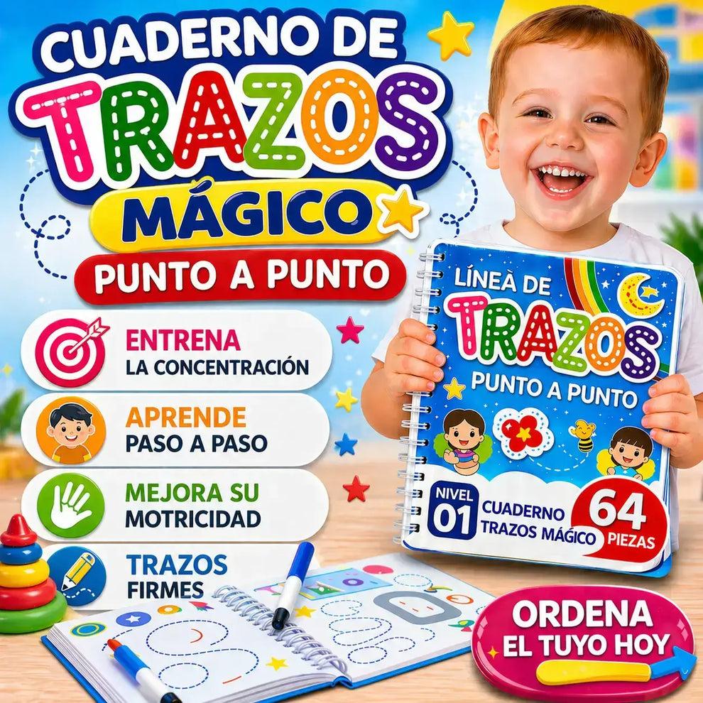 📚✨ Cuaderno de Trazos Mágicos ✏️♻️