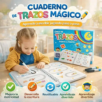 📚✨ Cuaderno de Trazos Mágicos ✏️♻️